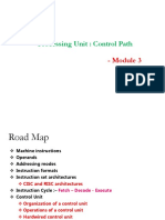 Processing Unit: Control Path: - Module 3