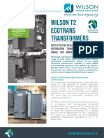 Wilson T2 Ecotrans Transformers: 24 Month Guarantee