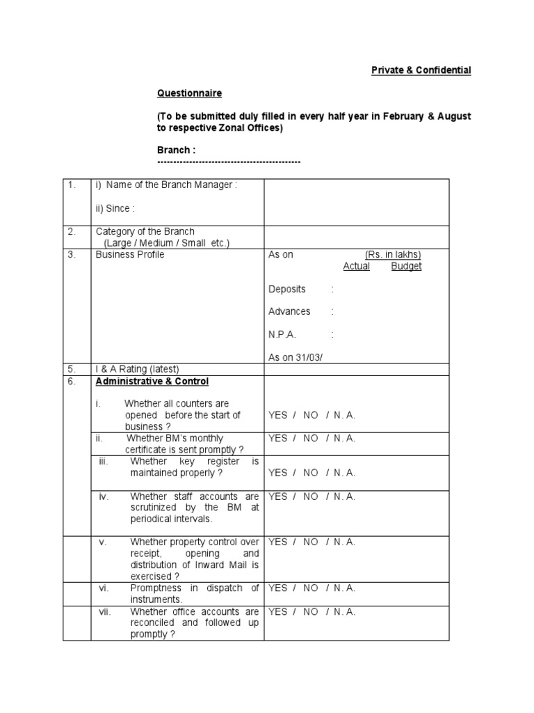 Vigilance Compliance Questionnaire | PDF | Real Estate Appraisal | Cheque