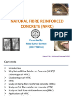 Natural Fibre Reinforced Concrete (NFRC) : Presented By: Nabo Kumar Barman (2013TTZ8551)