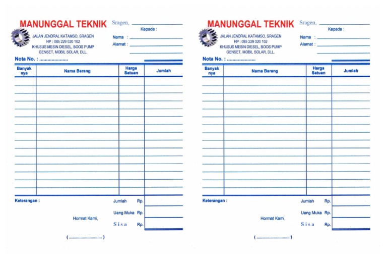 Nota Bengkel PDF Free | PDF