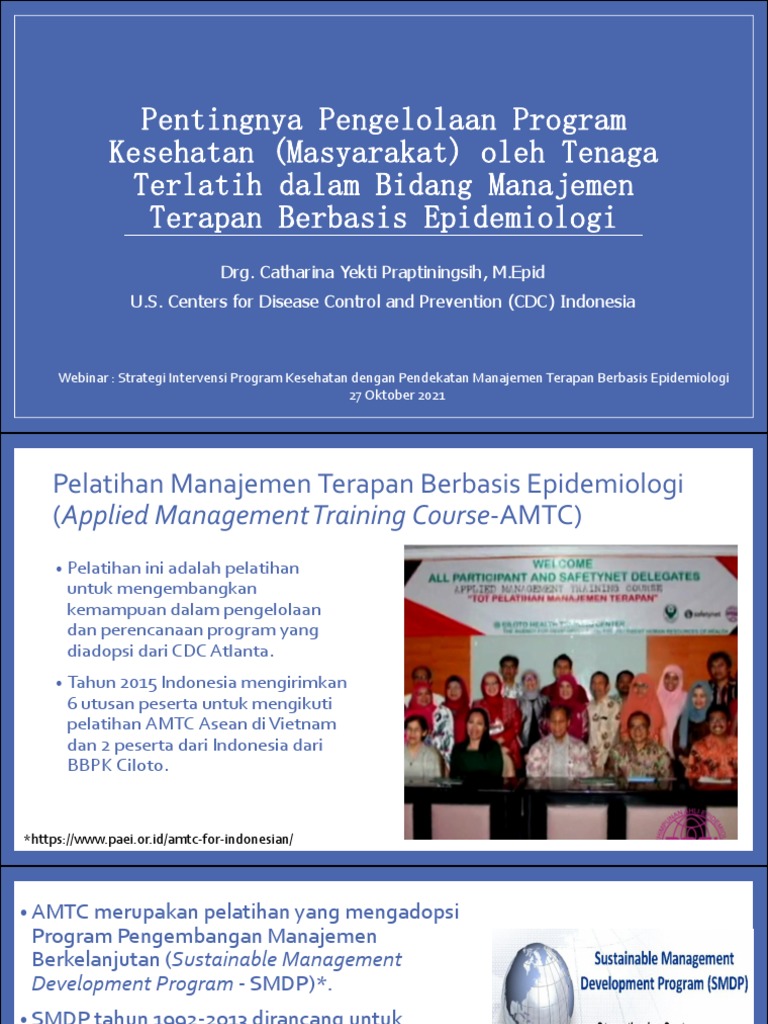 Pelatihan Manajemen Kesehatan CDC Indonesia | PDF | Karier ...
