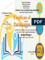 Certificate of Participation: Gov. Felicisimo T. San Luis National Agro-Industrial HS