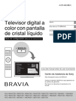 Manual de Instrucciones Sony KDL-55EX720