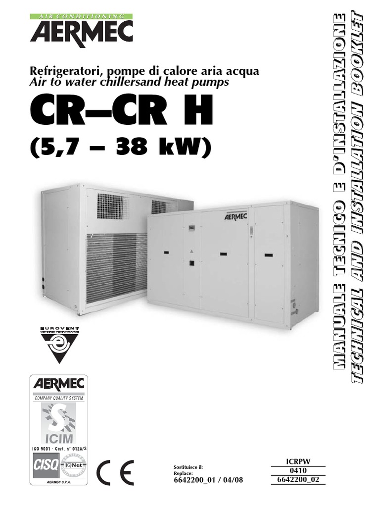 Aermec CR Installation Manual Eng | PDF