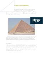 Sobre La Gran Piramide