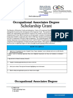 TSAP COS Degree Grant Application Form 2019