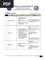 Room Service GSP & SOP