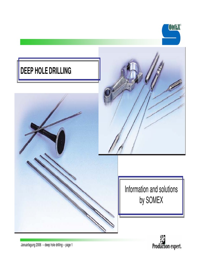 Gundrilling SOMEX | PDF | Drilling | Machining