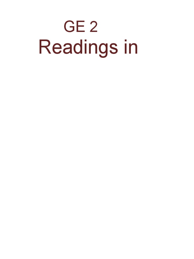 Ge 2 Task 1 Pdf Sociology Social Sciences