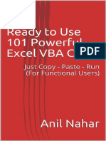 Ready to Use 101 Powerful Excel VBA Code Just Copy - Paste - Run (For Functional Users)