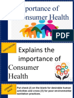 Importance of Consumer Health