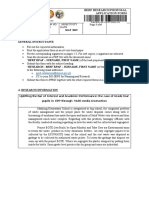 BERF Research Proposal Application Form PROJECT REAM