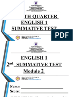 English 4TH Quarter Summative Test 2 Final