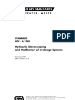 German Atv Standards: Hydraulic Dimensioning and Verification of Drainage Systems