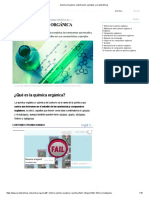 Química Orgánica - Clasificación, Ejemplos y Características