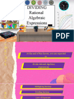 Week 3 - Dividing Rational Algebraic Expressions