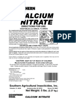 Calcium Nitrate: Directions For Use