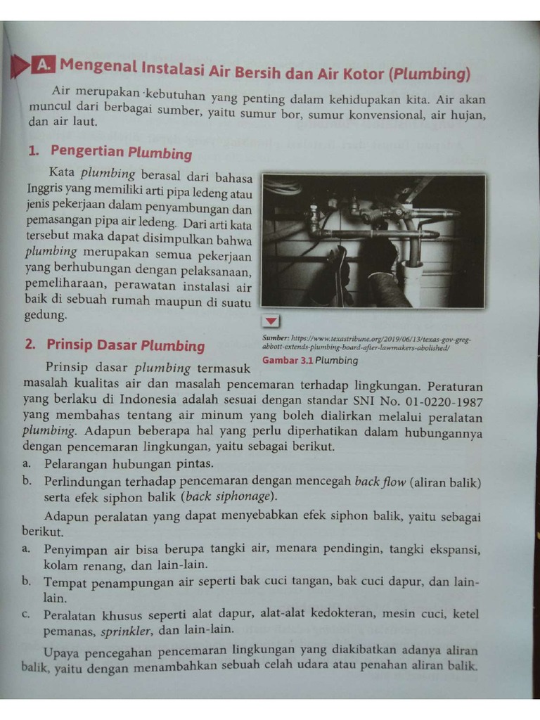 Instalasi Air Bersih Dan Air Kotor | PDF
