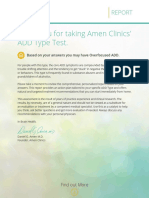 Thank You For Taking Amen Clinics' ADD Type Test.: Based On Your Answers You May Have Overfocused ADD