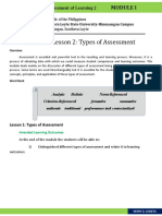 Types of Assessments in Teaching and Learning