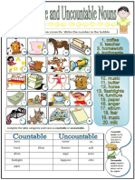 Label Each Item Correctly. Write The Number in The Bubble.: Complete The Table Categorize Each Noun As Countable or