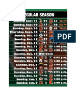 2021 Bengals Schedule RECAP