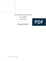 Muhammad Rizal Ariyanto 2402008573 - Algo Design N Analysis - Session 11 - 01 Knapsack Problem