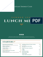 MSC Lunch Menu - Summer 2021