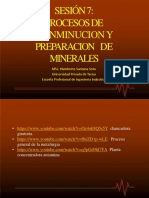 Sesión 7 - Procesos de Conminucion y Concentracion de Minerales (1)