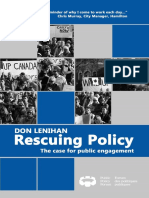 Book, Rescuing Public Policy