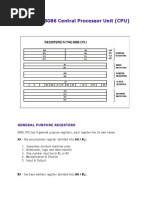 Inside The 8086 Central Processor Unit (CPU) : General Purpose Registers