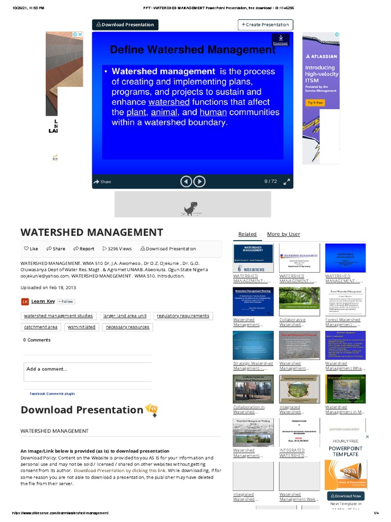 Watershed Management Powerpoint Presentation Free Download Id