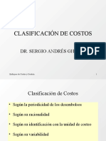 Clasificación de Costos