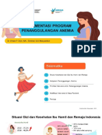 Implementasi Program Penanggulangan Anemia Dr. Dhian P. Dipo MA