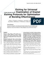 2020 Wong Enamel Etching For Universal Adhesives Examination of