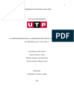 LA RESPONSABILIDAD DE LA ADMINISTRACIÓN PÚBLICA Y DEL PERSONAL A SU SERVICIO (Ley N.º 27444 Título V)