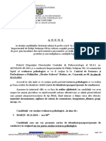 Anunt Testare Psihologica Candidati Admisi - Ajutori Sef de Post