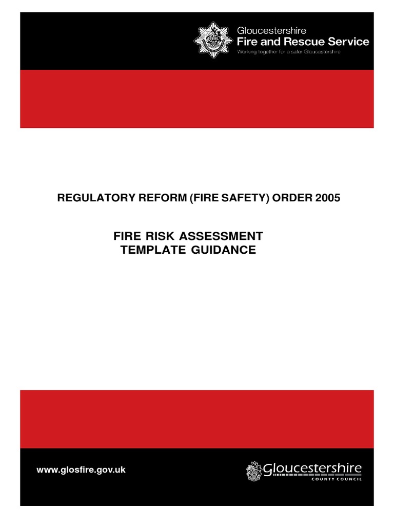 Gloucestershire Fire Risk Assessment Guide | PDF | Fire Safety | Safety