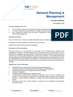 Demand Management and Planning