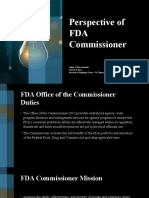 FDA Commissioner Response