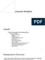 Lecture 16 Discourse Analysis
