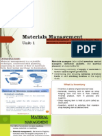 Materials Management-Unit-1