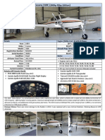 Twin Cessna N310CD Spec Sheet Pics