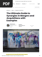 The Ultimate Guide To Synergies in M&A - Types, Sources, Model