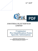 C-VM -002 Contractor Prequal form Only