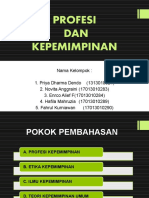 Kepemimpinan Bab 2 Profesi Dan Kepemimpinan