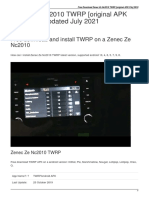 Zenec Ze Nc2010 TWRP (Original APK File) 2019 - Updated July 2021