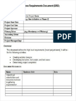 Business Requirements Document (BRD) Example