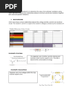 Objective: The Resistor's Current I Is Equal To The Resistor's Voltage (V) Divided by The Resistance R